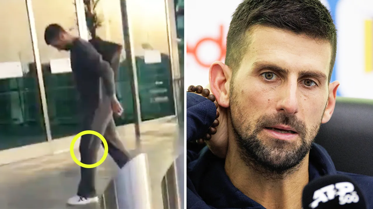 Novak Djokovic (pictured) has been filmed limping days after his shock exit at the Qatar Open with his Indian Wells participation in doubt. (Images: @AS/Getty Images)