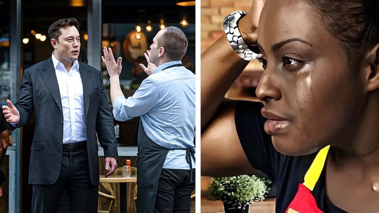 Gerente de restaurante expulsa garçonete negra, então Elon Musk aparece e faz o impensável!