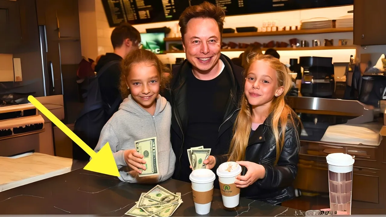 Elon Musk entre dans un Starbucks et s'arrête net lorsqu'il entend 2 filles lui murmurer CECI derrière lui - YouTube